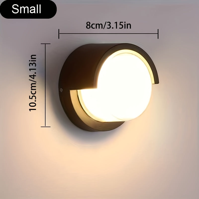 Modern LED Wall Sconce in Warm White for Indoor and Outdoor Use