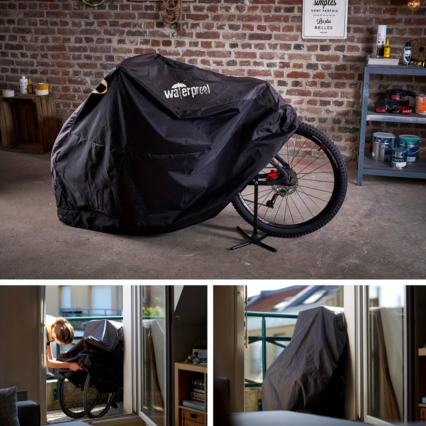 UV-Protected Polyester Bike Cover for Mountain and Road Bikes