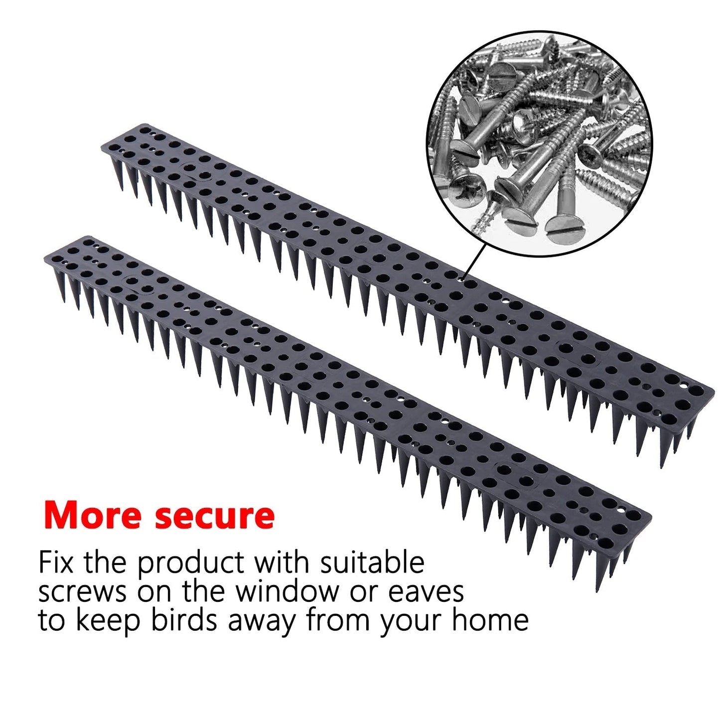 Plastic Bird Deterrent Spikes for Roofs and Balconies
