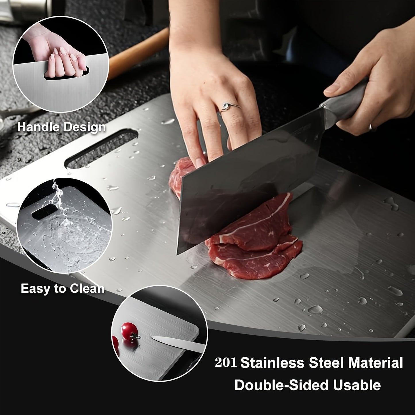 Premium Stainless Steel Cutting Board for Flavor Preservation