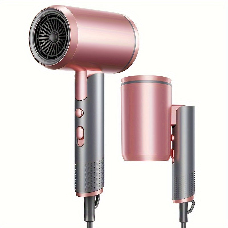 1600W Foldable ION Hair Dryer with Nozzle for Shiny Hair