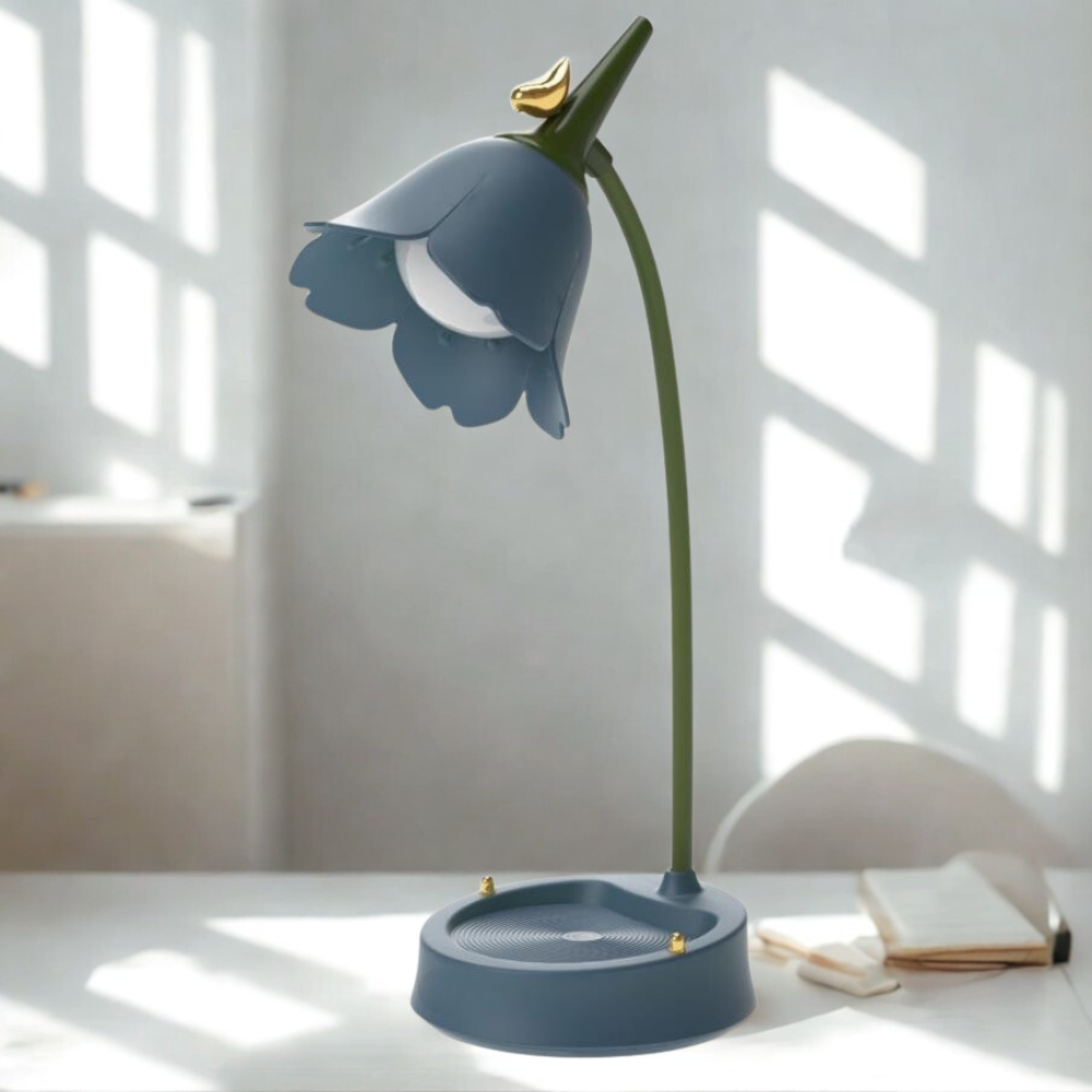 Flower-Shaped Touch-Activated LED Table Lamp