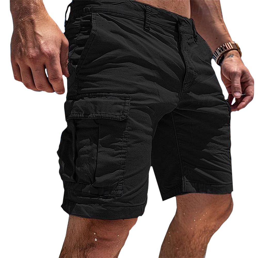 Relaxed Fit Cargo Shorts with Practical Pockets