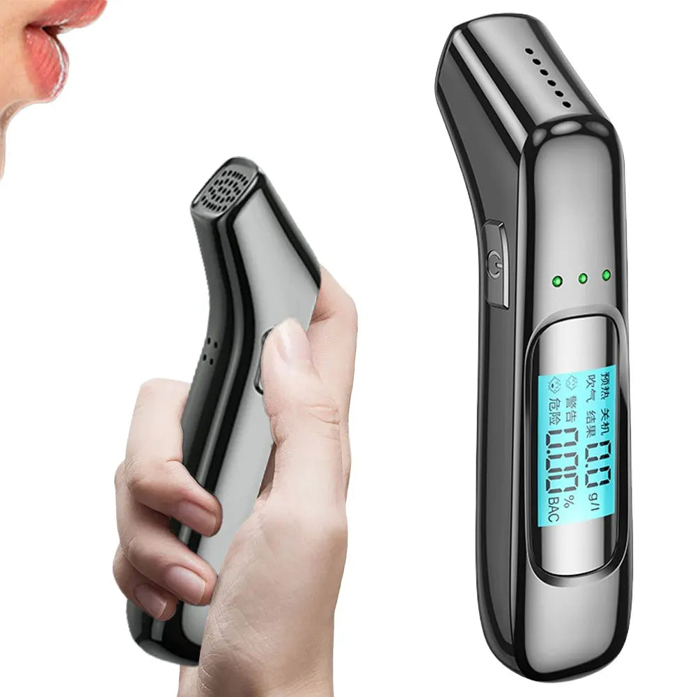 Contactless USB Rechargeable Alcohol Tester with Digital Display
