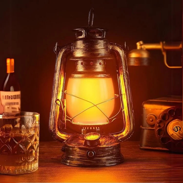 Compact Rechargeable Outdoor Lamp with Adjustable Brightness