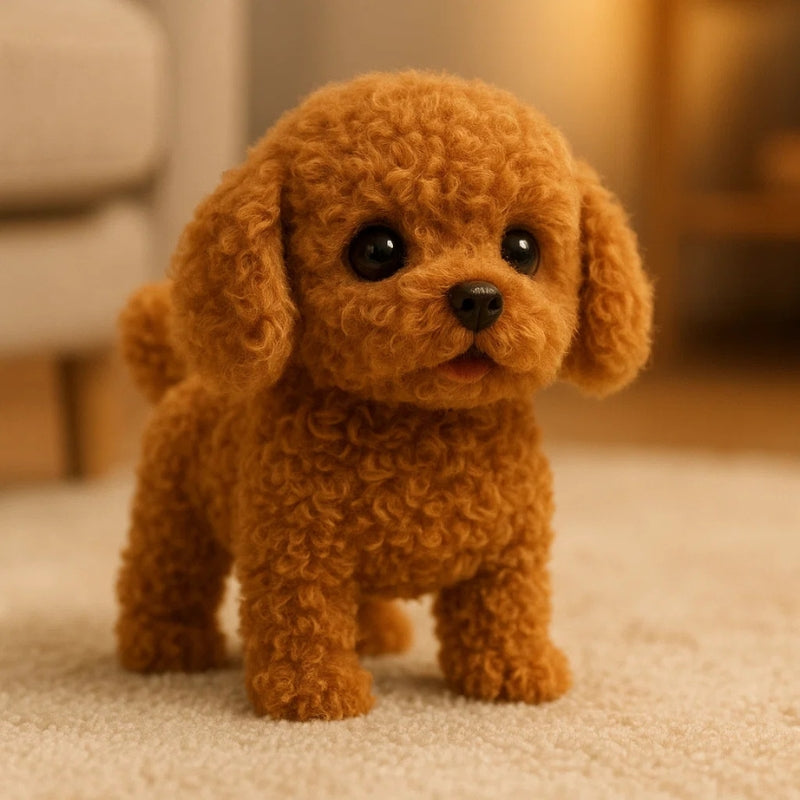 Interactive Plush Puppy Toy with Motion and Sound