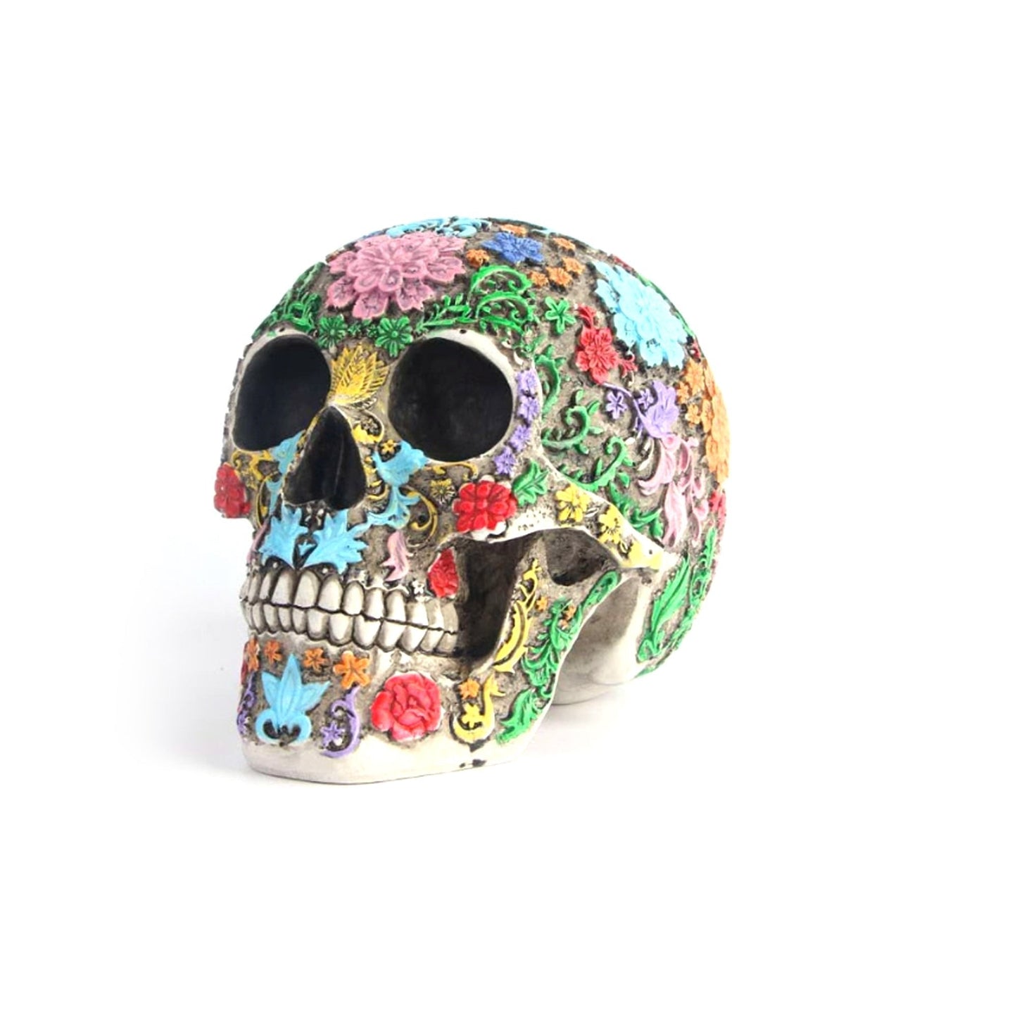 Sugar Skull Resin Statue for Dia de los Muertos