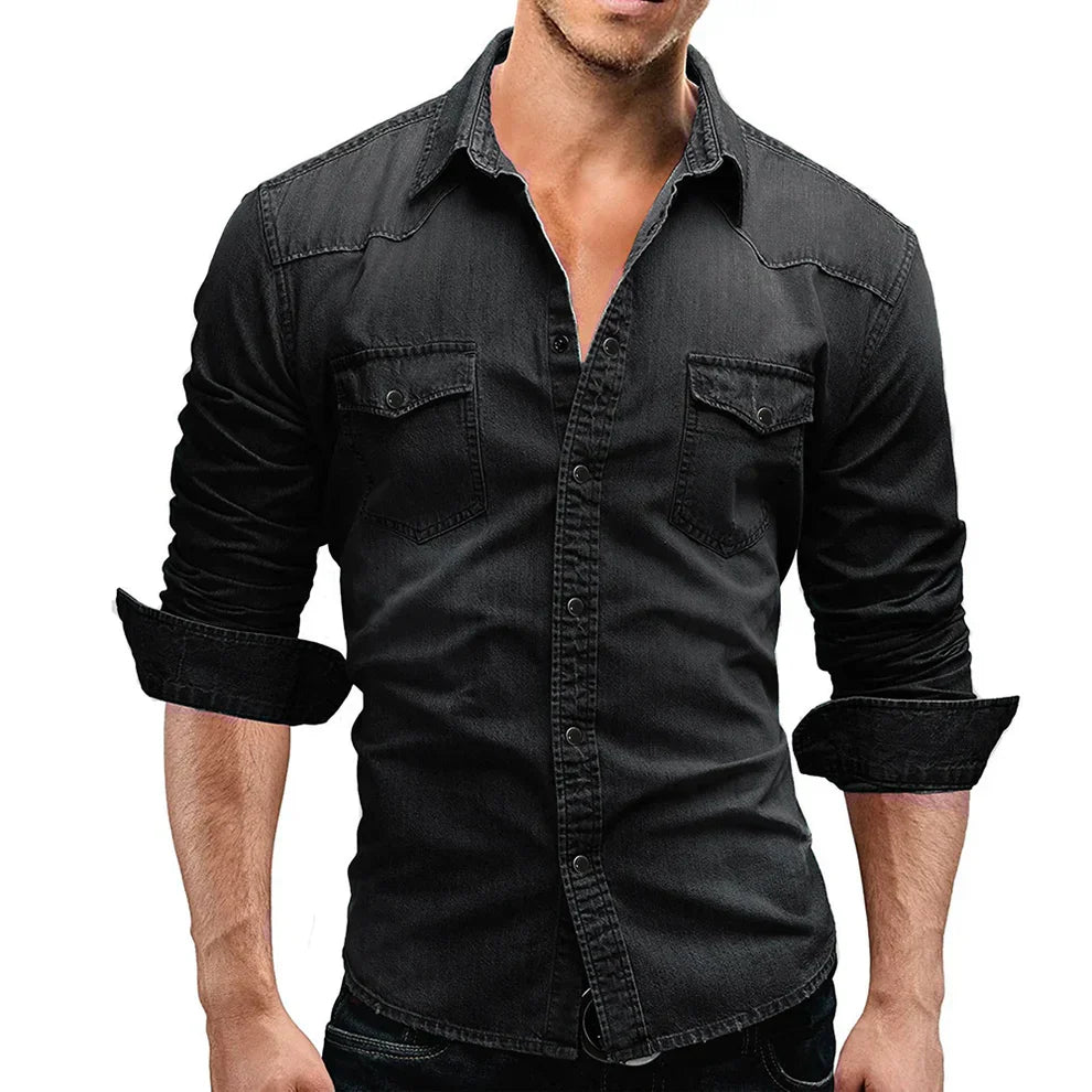 Men's Long Sleeve Casual Shirt - Timeless Style and Comfort