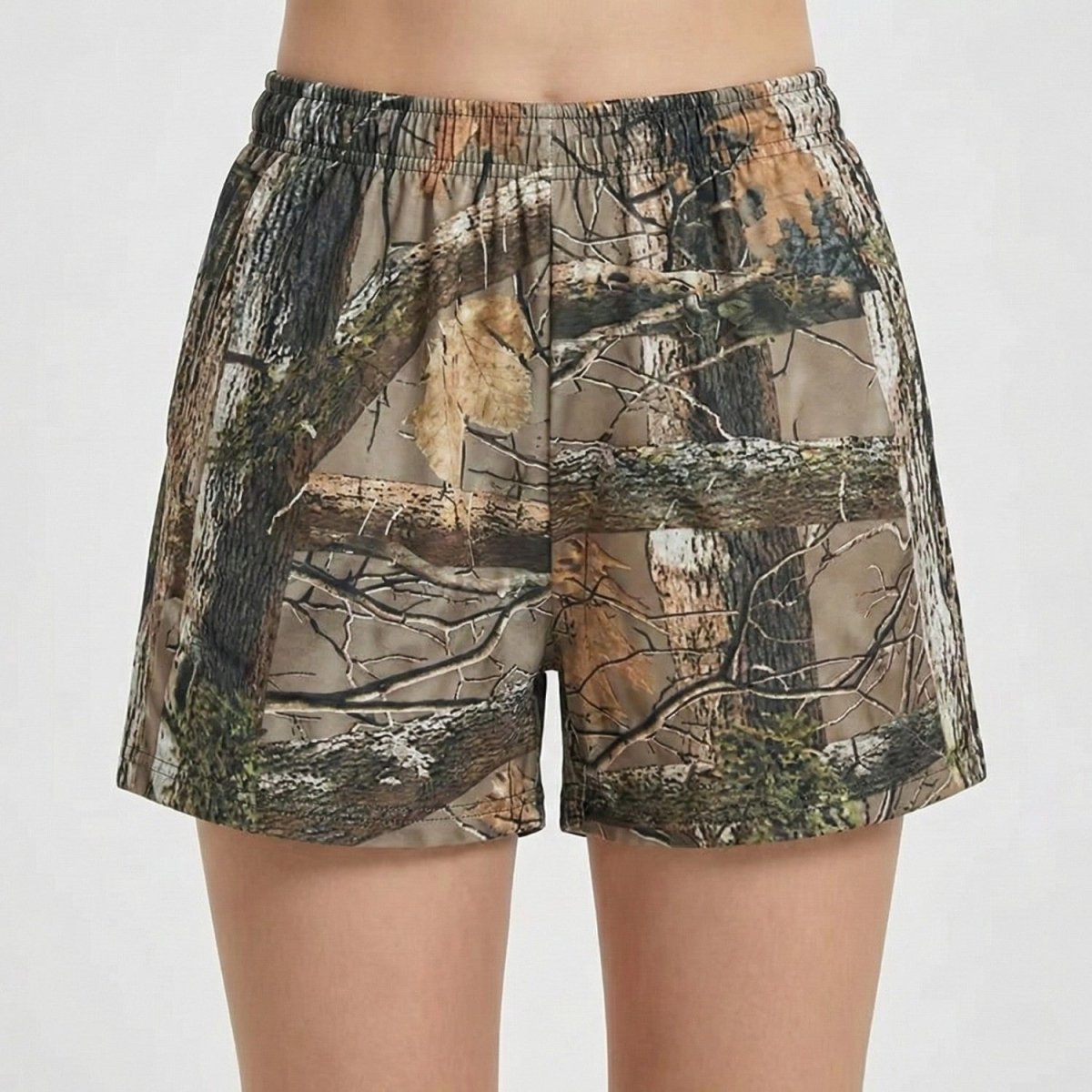 Camo Print Adjustable Adventure Shorts