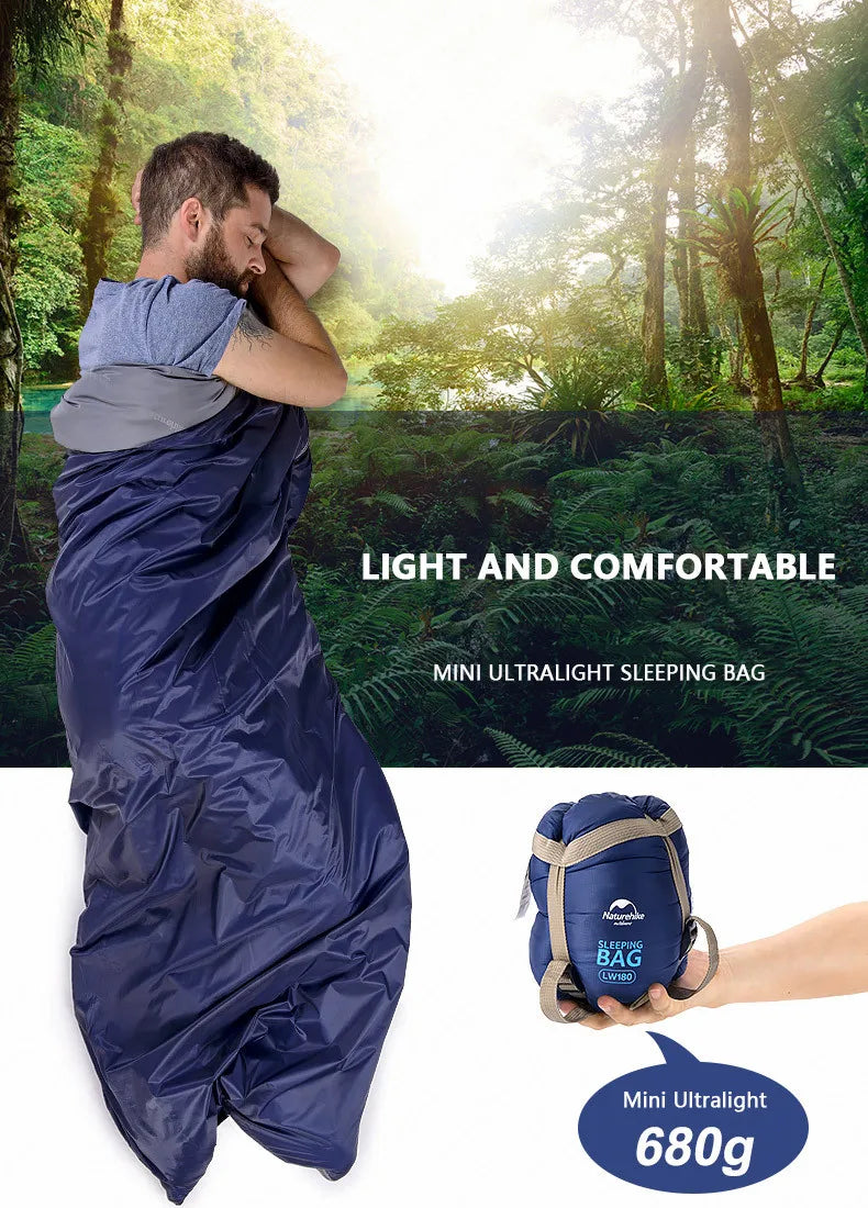 Compact Lightweight Sleeping Bag for Camping and Travel