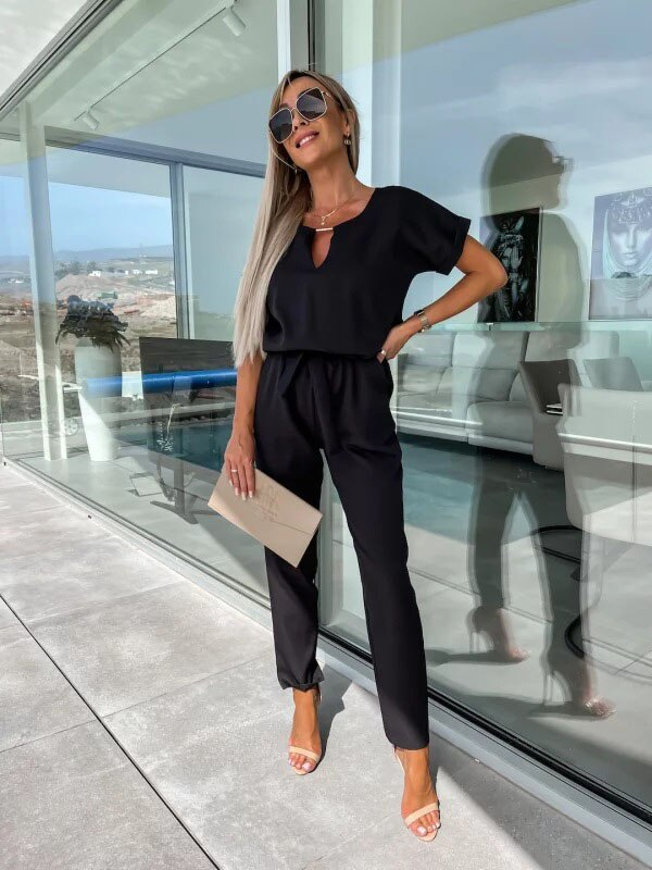 Fitted Denim Jumpsuit for Women