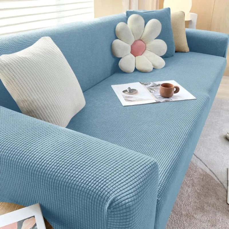 Jacquard Fabric Sofa Cover for L-Shaped and Recliner Sofas