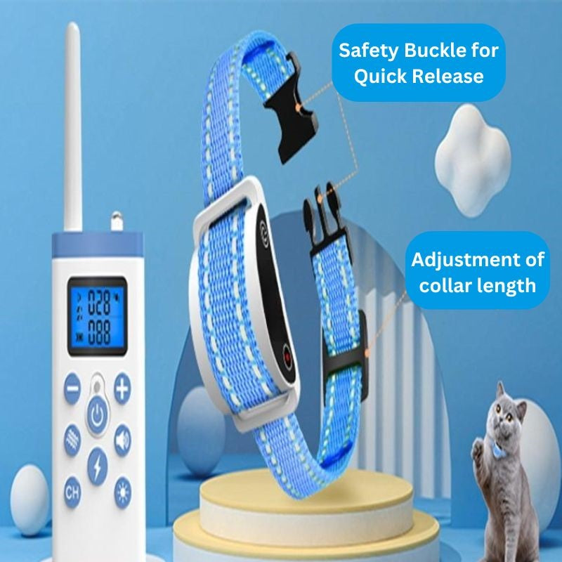 Humane Cat Shock Collar with Remote and Adjustable Settings