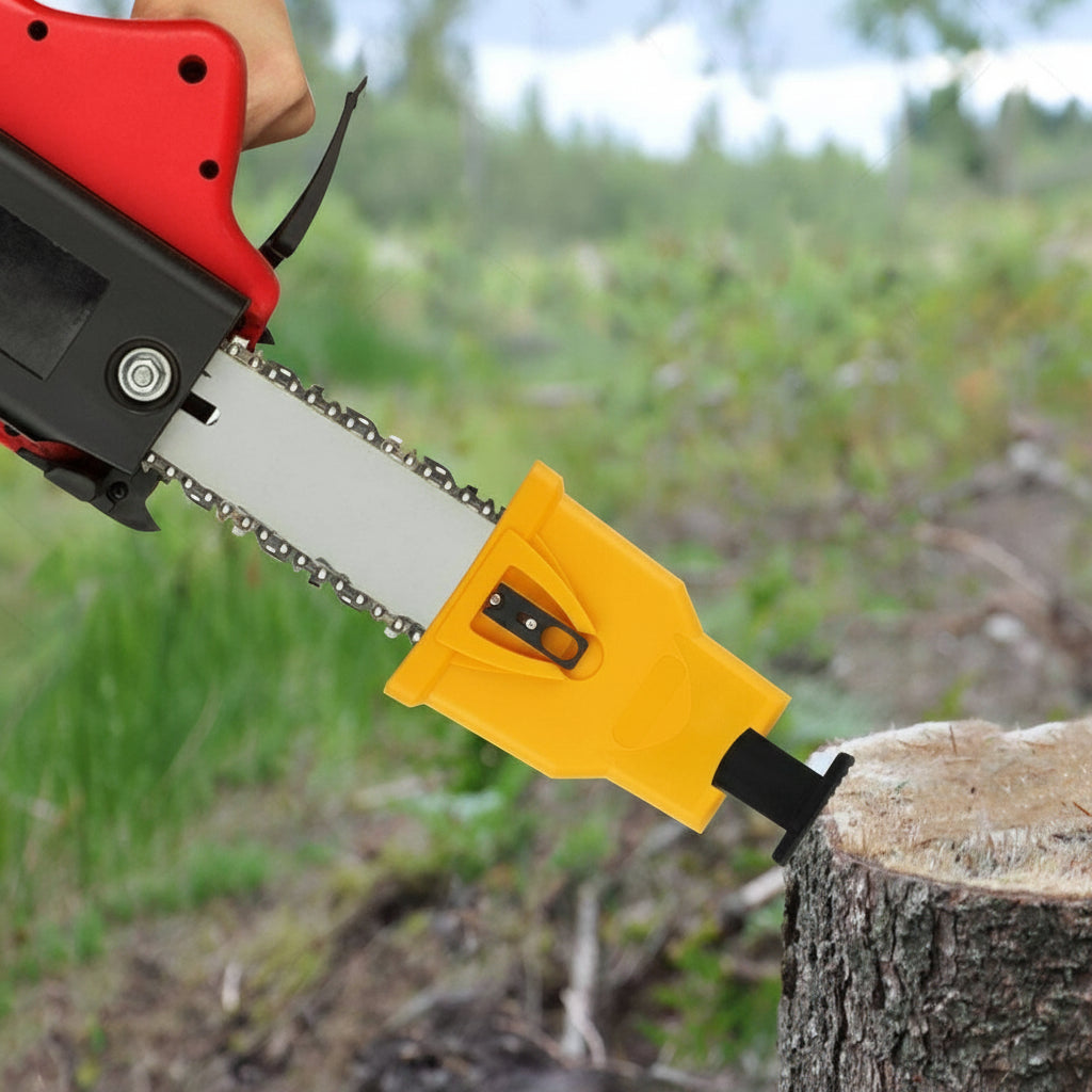 Chainsaw Sharpener Tool with 4 Durable Replacement Stones