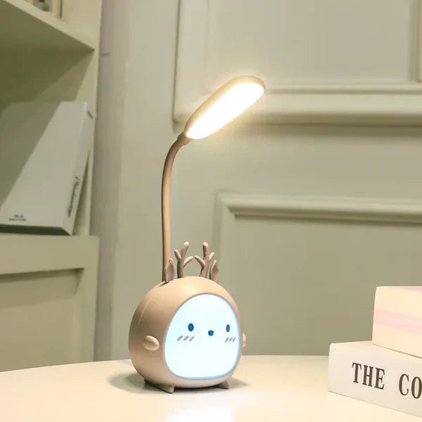 Children's Eye Protection Reading Lamp with USB Charging - Cartoon Design