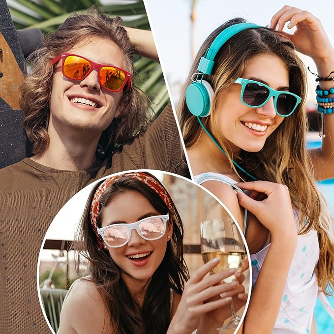 Polarized 80's Retro Sunglasses for Men and Women