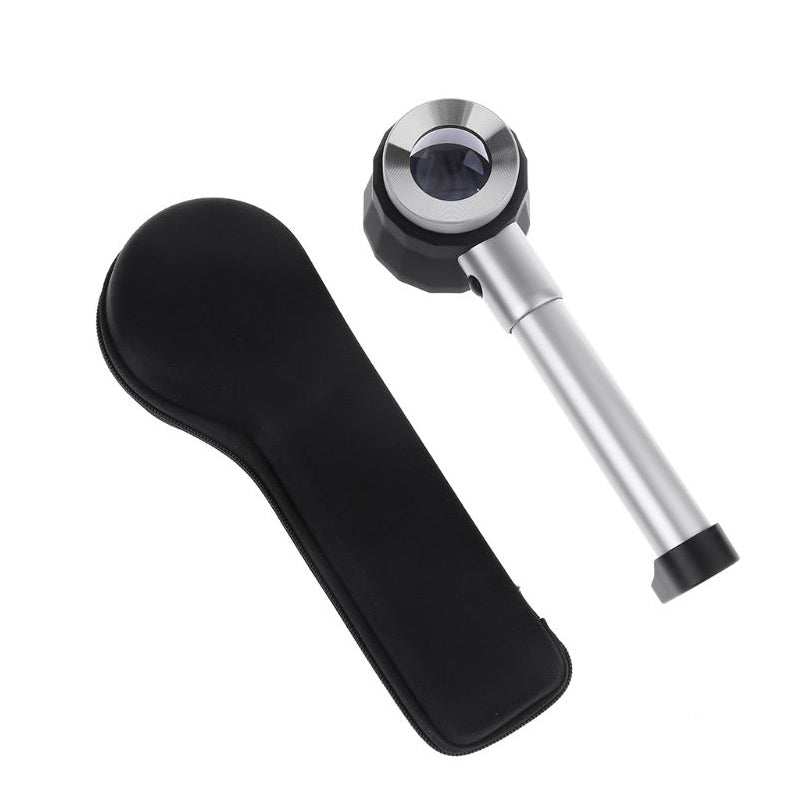 10X Magnifying Glass with LED Light and Built-in Measuring Scale