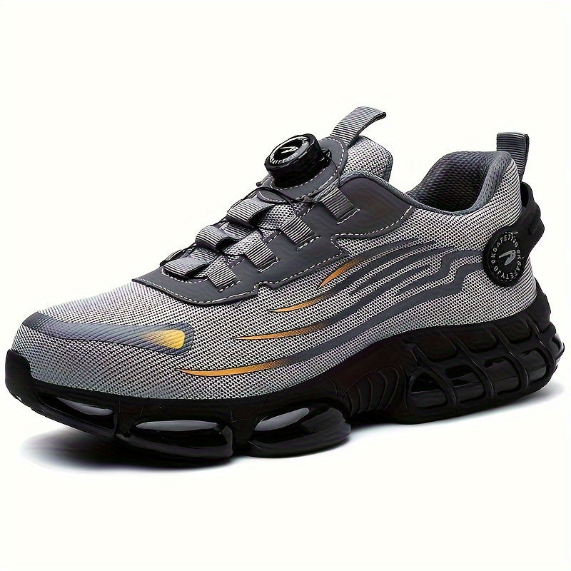 Slip-Resistant Low Top Work Shoes with Breathable Fabric