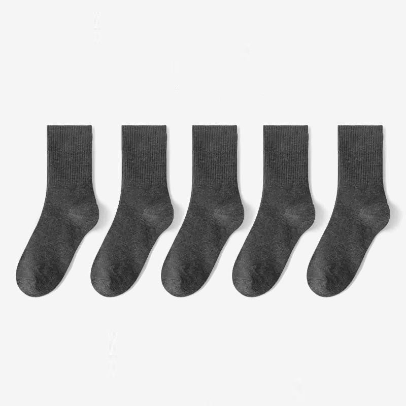 Soft Combed Cotton Business Socks – 5 Pairs