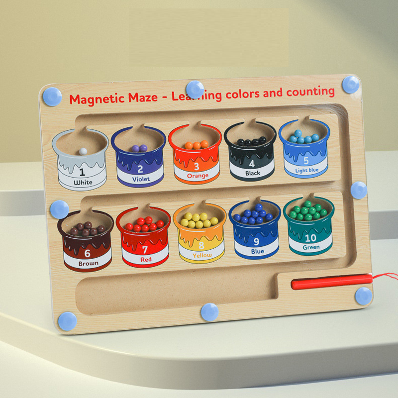 Magnetic Color Learning Maze Toy for Kids