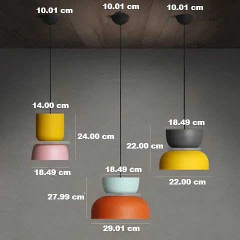 Colorful Macaron LED Pendant Light