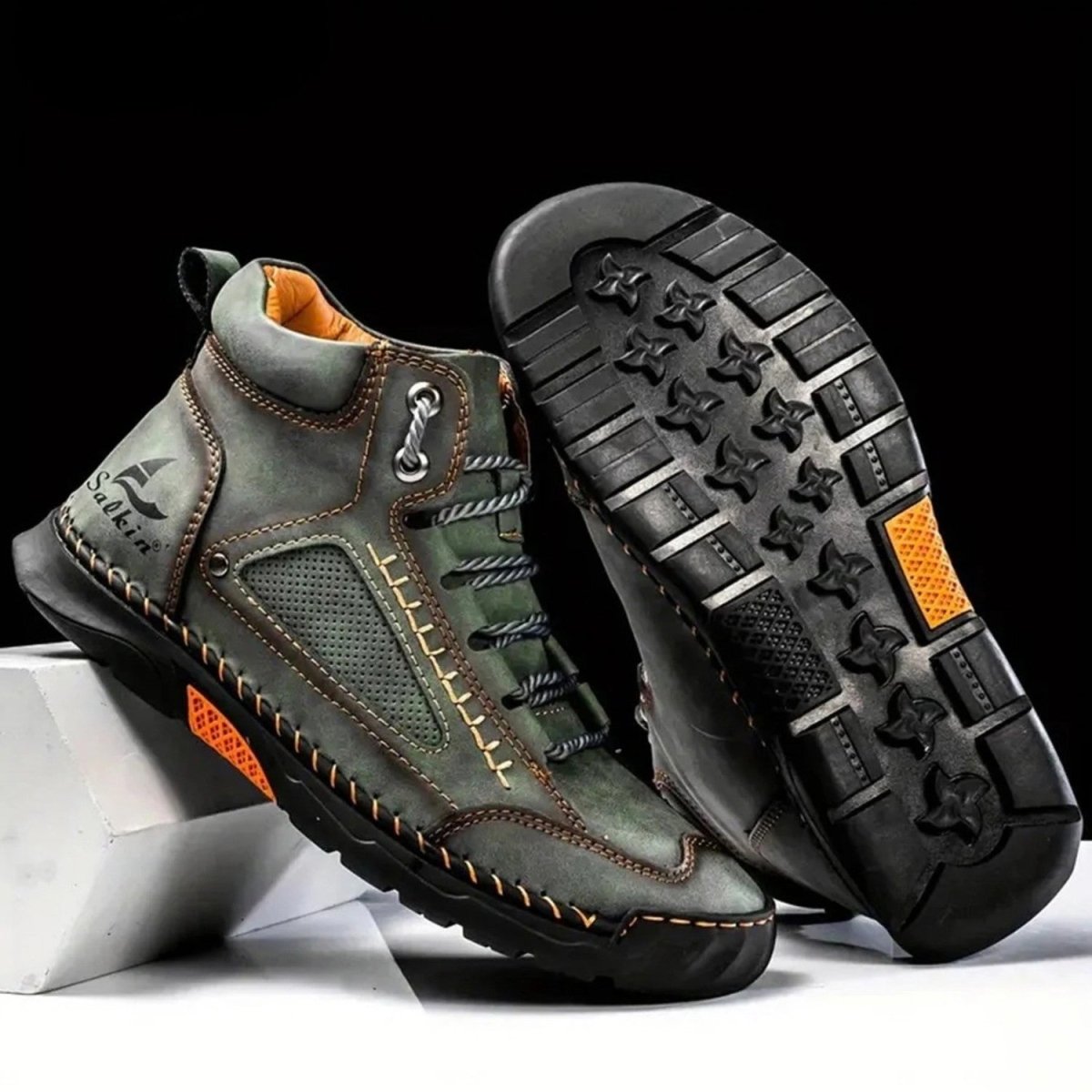 Men's Comfortable Chukka Boots with Durable Rubber Sole