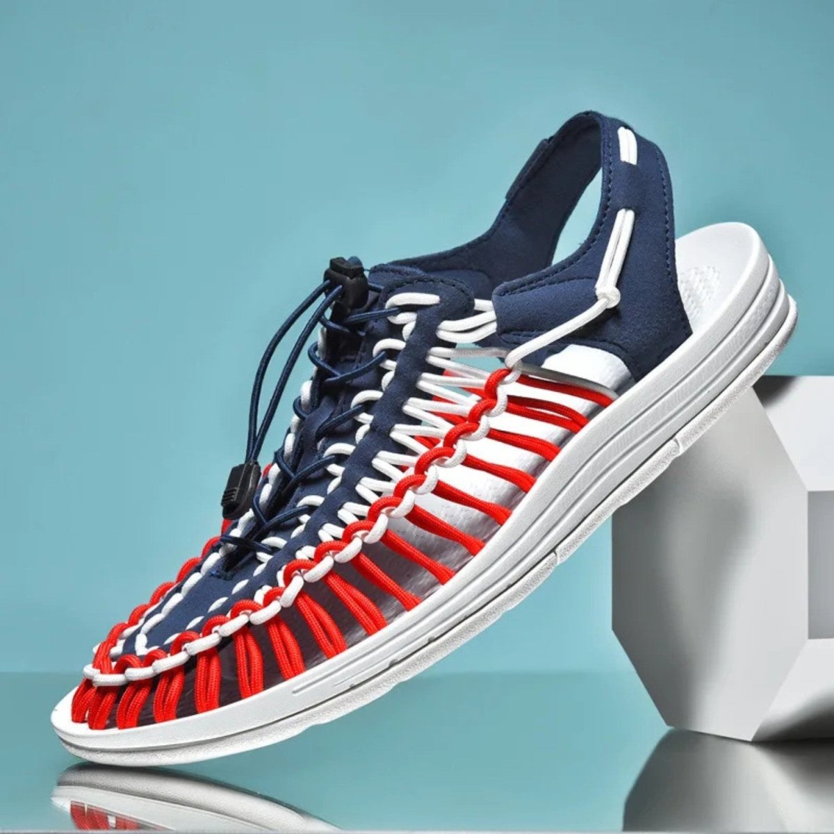 Breathable Men’s Summer Walking Shoes with Rubber Outsole