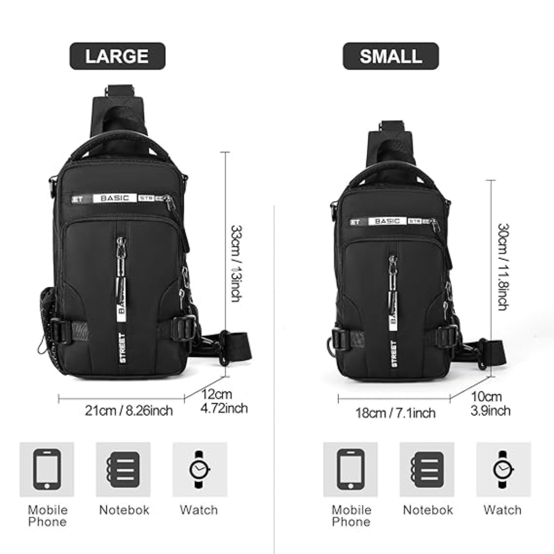 Lightweight Compact Crossbody Sling Backpack