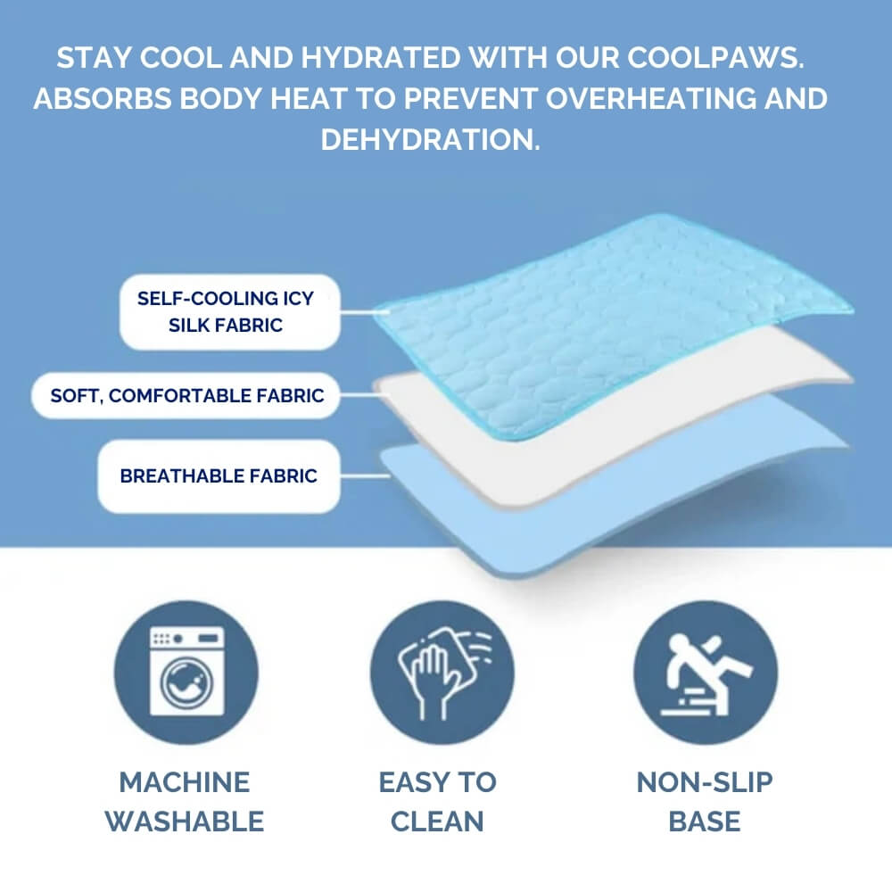 Dog Cooling Mat for Instant Relief - Lightweight & Easy to Clean