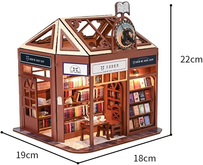 Miniature DIY Bookstore Building Kit
