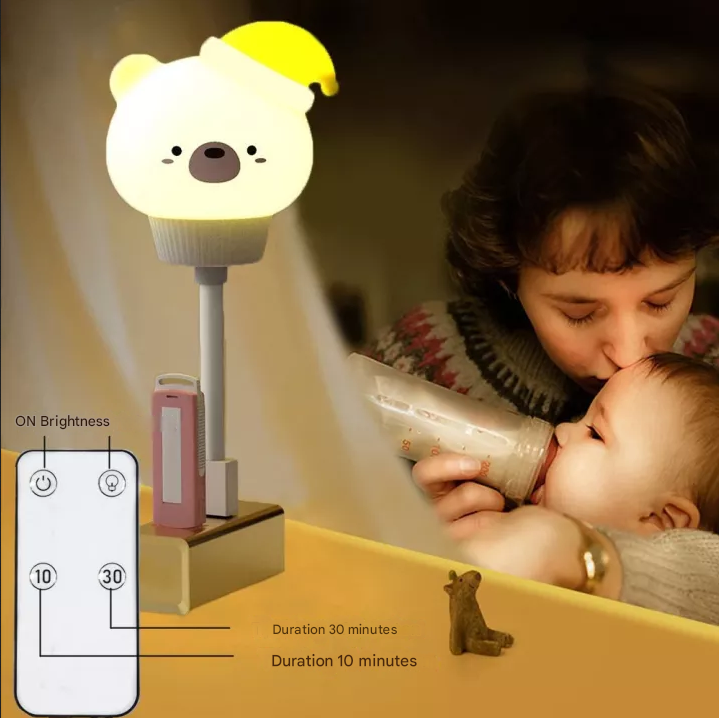 Cute Animal Night Light with Remote Control and Dimmable Timer