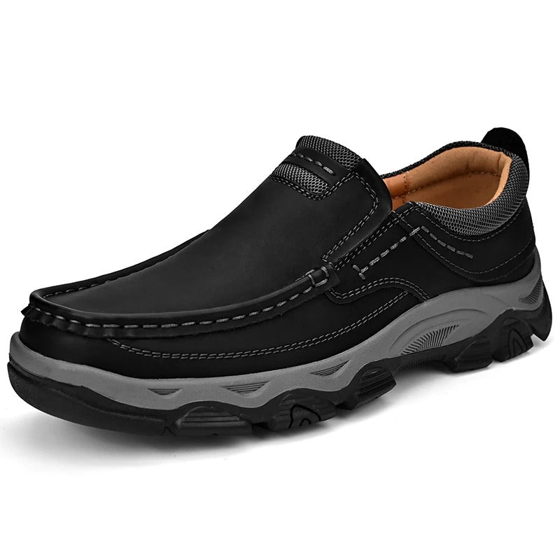 Men's Casual Slip-On Loafers with Cushioned Insole and Traction Outsole