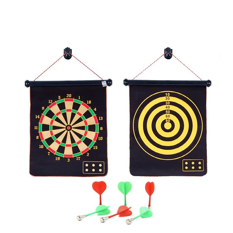 Magnetic Dartboard Set with Safe Darts for Family Fun