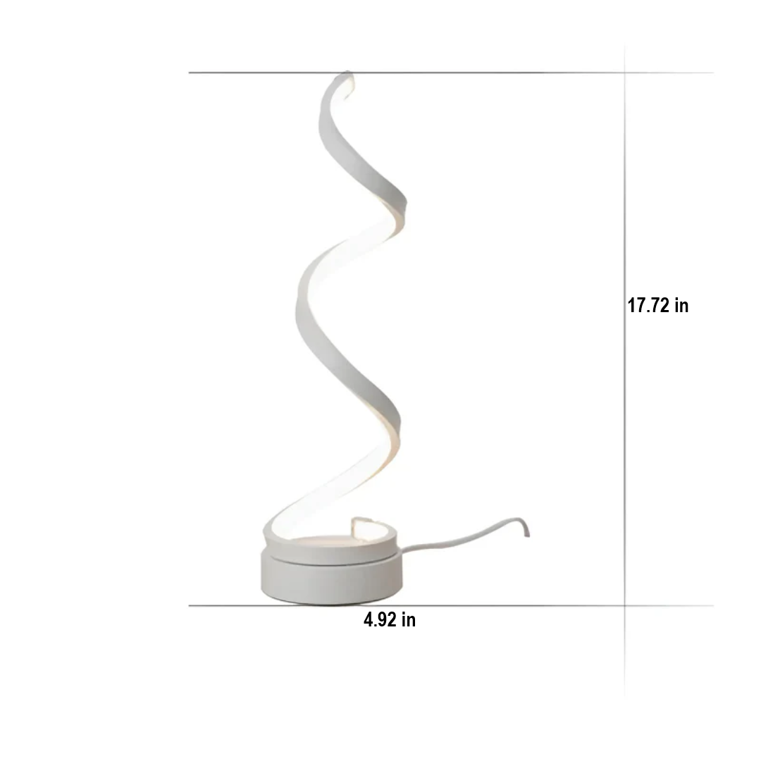 Dimmable Modern Spiral LED Table Lamp