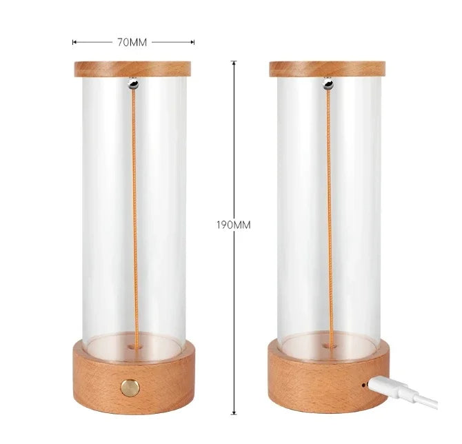 Cordless Magnetic Filament Table Lamp with Touch Dimming
