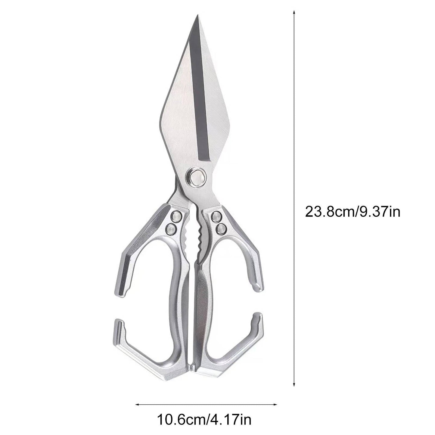 Stainless Steel Kitchen Shears with Ergonomic Grip