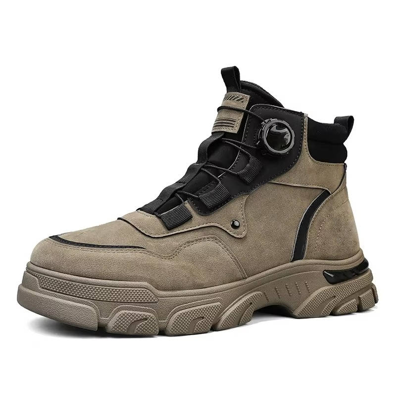 Men's Heavy Duty Slip-On Work Boots with Dial Lock System
