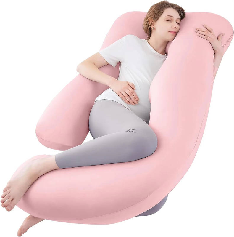 U Shaped Cooling Pregnancy Pillow with Removable Cover