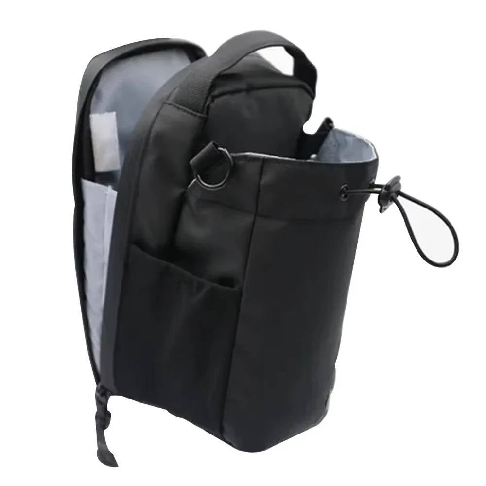Magnetic Small Gym Bag with Lockable Zippers and Side Pockets