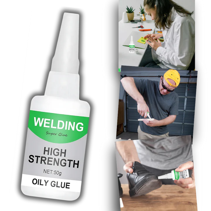 High-Strength Oily Glue for Metal, Plastic, and More