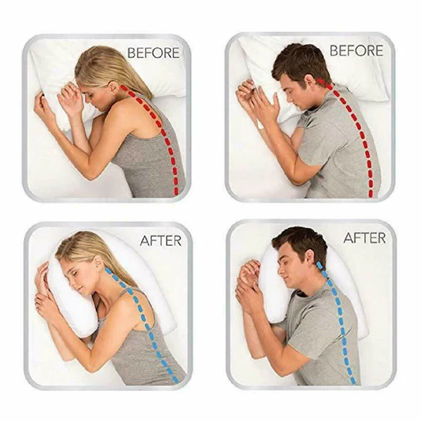 Side Sleeper Pillow with Ear Hole for Comfort and Support