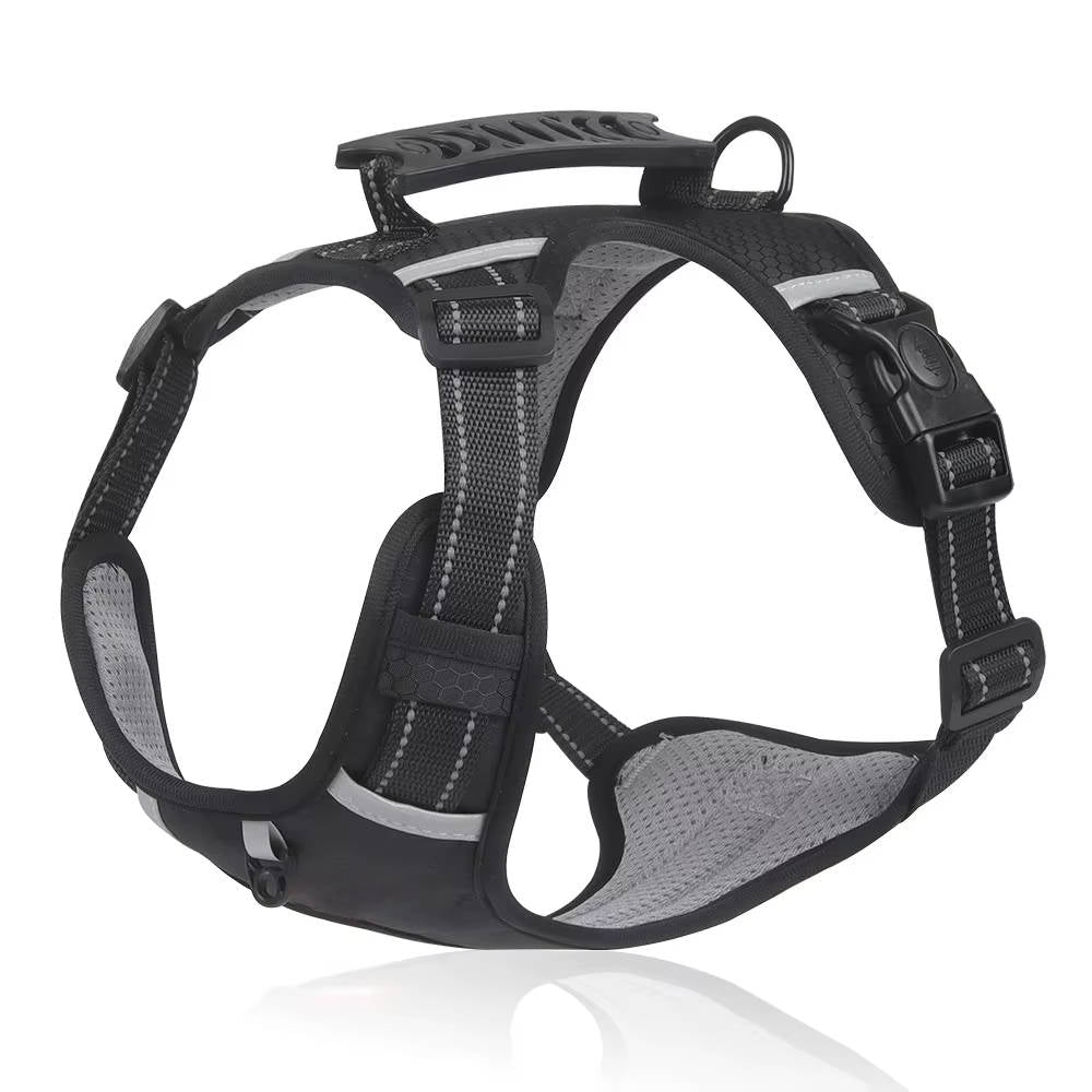 Adjustable Reflective Dog Harness with Breathable Mesh for Small to Medium Dogs