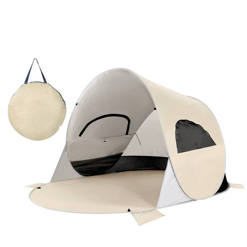 UPF 50 Plus Portable Beach Tent Sun Shelter with Instant Pop-Up and 360-Degree Ventilation