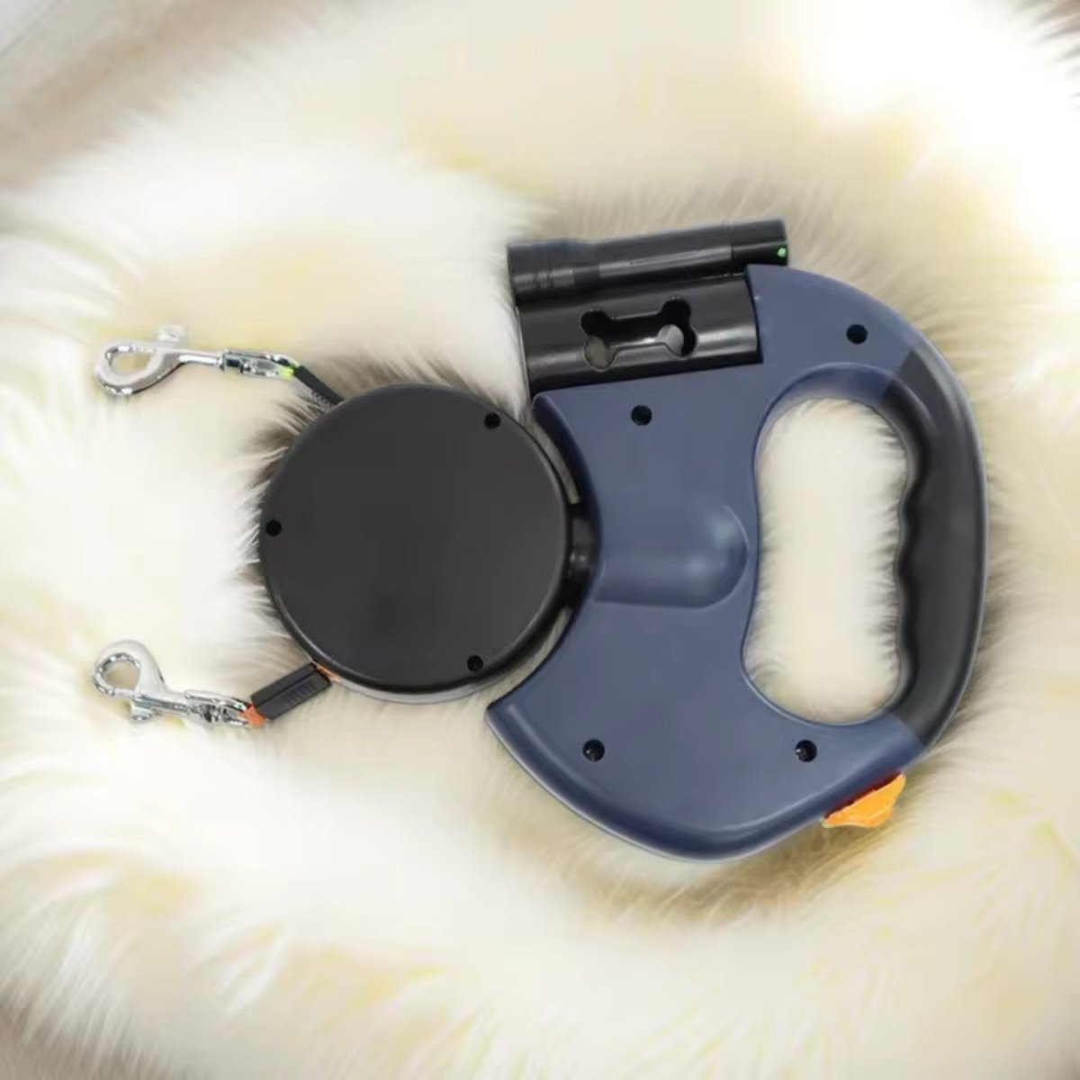Tangle-Free Dual Dog Leash with Ergonomic Handle