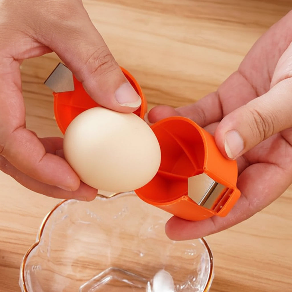 Easy Clean Egg Breaker Tool for Mess-Free Cracking