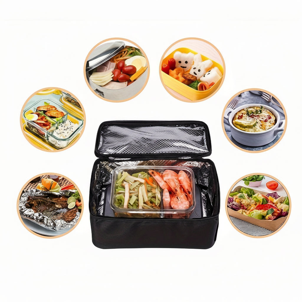 Portable 3-in-1 Electric Lunch Box Food Warmer 80W