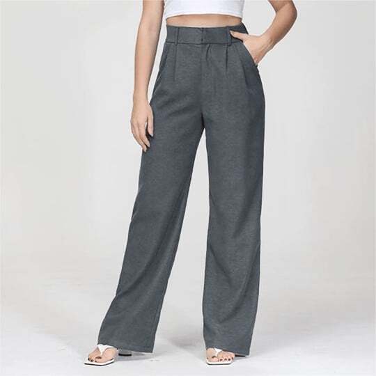 Elegant High Waist Wide Leg Pants