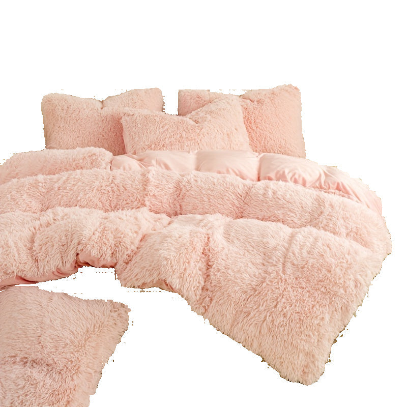 Ultra-Soft Plush Duvet Cover Set with Zipper and Pillowcases