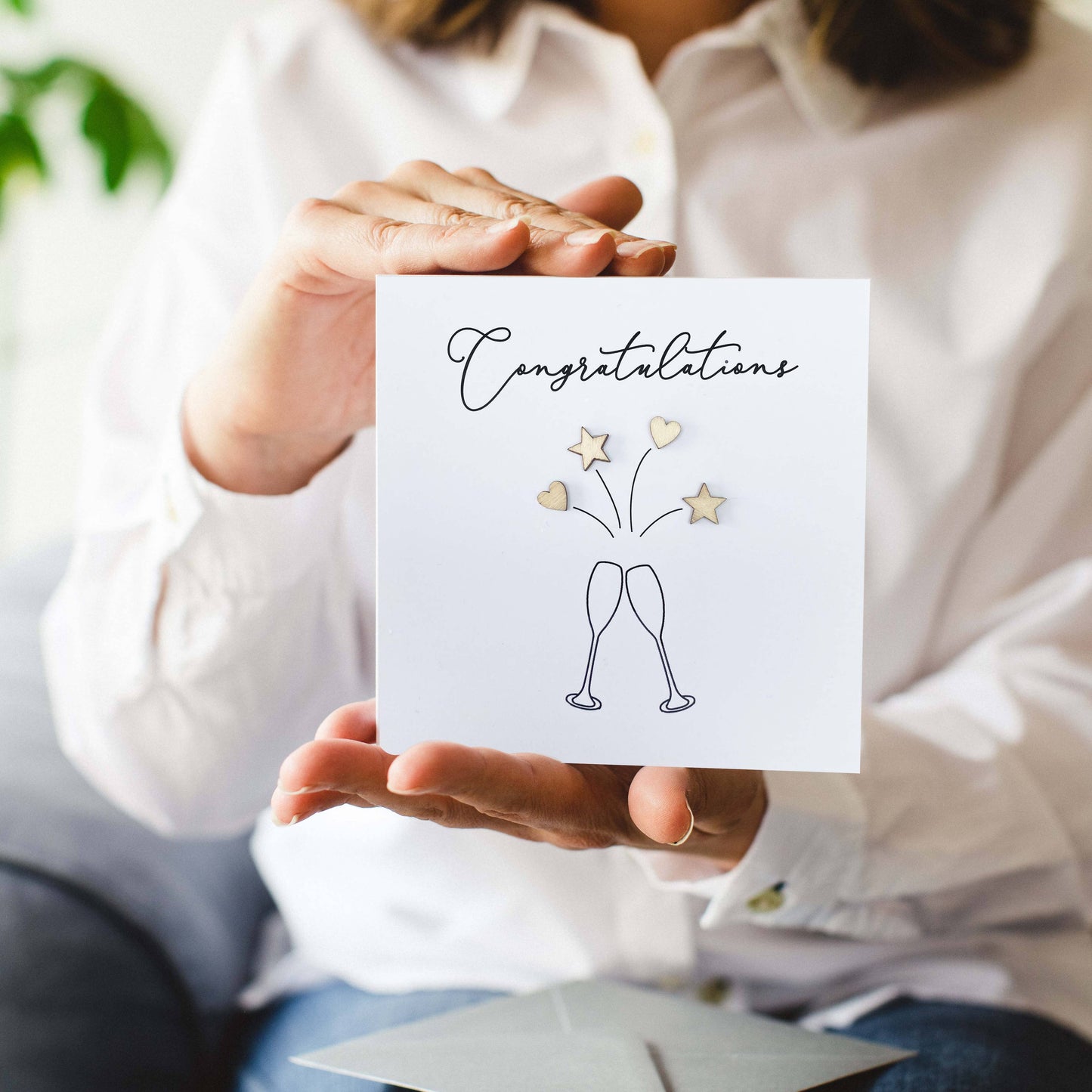 Sparkling Congratulations Card with Embellishments