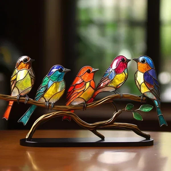Handcrafted Colored Resin Table Ornament